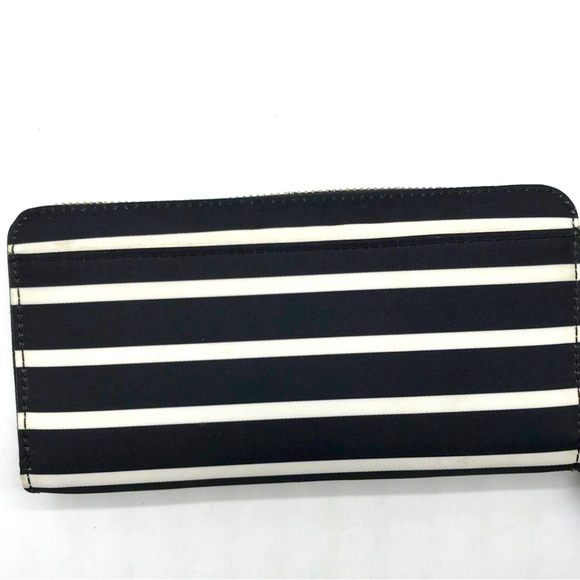 kate spade Bags Nwtskate Spade Nylon Wallet Brass Zipblack Leather